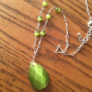 Green catseye necklace
